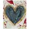 ZUTY Zelené srdce na barevném pozadí (Haley Bush), 40×50 cm, bez rámu a bez vypnutí plátna (5017990)