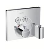 HANSGROHE 15765000 Shower Select - Termostat pod omítku pro 2 spotřebiče s držákem ruční sprchy, chrom 15765