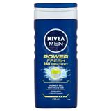 NIVEA for Men Power Refresh, sprchový gél s mentolom a mätou 250 ml