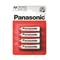 PANASONIC Zinkouhlíkové baterie - Red Zinc - blistr AA 1,5V balení - 4ks