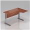 DN Kancelársky stôl rohový pravý Expres, kovová podnož, 140x70 / 100x76 cm BPR18 03