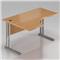 DN Kancelársky stôl rohový ľavý Expres, kovová podnož, 140x70 / 100x76 cm BPR19 11