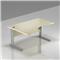 DN Kancelársky stôl rohový ľavý Expres, kovová podnož, 140x70 / 100x76 cm BPR19 12