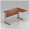 DN Kancelársky stôl rohový pravý Expres, kovová podnož, 160x70 / 100x76 cm BPR20 03