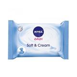 NIVEA BABY Soft & Cream 63 ks čisticí ubrousky unisex