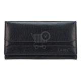 LAGEN Dámska čierna kožená peňaženka Black W-2025