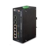 PLANET IGS-624HPT, PoE switch 4x 1000Base-T, 2x SFP 100/1000Base-X, 802.3at 120W, DIN,IP30, -40 až +75st.C