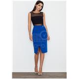 Dámska sukňa FIGL Modrá skladaná sukňa M559 Veľkosť: M