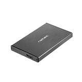 NATEC RHINO GO Externý box pre 2.5'' SATA HDD/SSD, USB 3.0, hliníkový, čierny