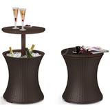 Záhradný stôl KETER Cool Bar Chladiaci stolík rattan hnedý 17194548