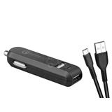 AVACOM CarMAX 2 nabíječka do auta 2x Qualcomm Quick Charge 2.0, černá barva micro USB kabel