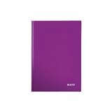 LEITZ Záznamová kniha WOW A5 80 listov linajková purpurová