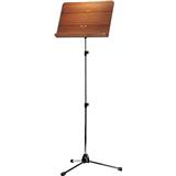 KÖNIG & MEYER 118/4 Orchestra Music Stand Chrome - Walnut Wooden Desk