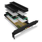RAIDSONIC ICY BOX PCIe karta 1xM.2 NVMe+1xPCIe IB-PCI215M2-HSL