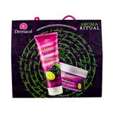 DERMACOL Aroma Ritual Grape & Lime sada sprchový gel 250 ml plus tělový peeling 200 ml pro ženy