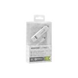 AVACOM CarMAX 2 nabíječka do auta 2x Qualcomm Quick Charge 2.0, bílá barva micro USB kabel ...
