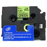 Páska do tlačiarni BROTHER Kompatibilná páska s TZ-D21/TZe-D21, signálne 9mm x 8m, čierna tlač/zelený podklad