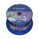 VERBATIM DVD+R 4,7 GB 16x 50 PACK PRINTABLE cake
