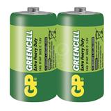 GP BATERIE Batéria zinkochloridová Greencell C, R14, fólie 2ks GP 14G
