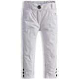 DIRKJE Dievčenské nohavice plátenné biele Veľkosť: 86