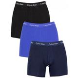 Calvin Klein Sada boxeriek Cotton Stretch 3P Boxer Brief NB1770A-4KU Black, Blue Shadow, Cobalt Water
