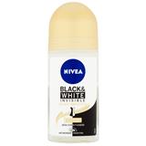 NIVEA Guľôčkový antiperspirant bez alkoholu Invisible Black & White Silk y Smooth 50 ml