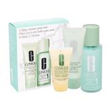 CLINIQUE 3step Skin Care System1 50 ml Liquid Facial Soap Extra Mild + 100 ml Clarifying Lotion 1 + 30 ml DDML Woman