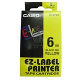 CASIO 6mm x 8m páska žltá-čierna