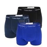 CALVIN KLEIN - 3PACK Cotton stretch classic modré boxerky