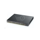 ZYXEL XGS2210-52HP, 52-port Managed Layer2 plus Gigabit Ethernet switch, 48x metal 4x 10GbE SFP ports, PoE 802.3a XGS2210-52HP-EU0101F