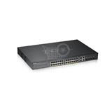 ZYXEL GS1920-24HPv2, 28 Port Smart Managed PoE Switch 24x Gigabit Copper and 4x dual pers., hybrid mode, standalone GS192024HPV2-EU0101F
