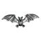 HIGHWAY-HAWK samolepiaci emblém BAT-netopier, 125mm