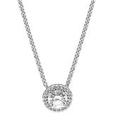 PANDORA Strieborný náhrdelník s trblietavým príveskom 396240CZ-45 striebro 925/1000