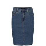VERO MODA Dámska sukňa Hot Nine Hw DNM Pencil Skirt Mix Noos Medium Blue Denim Veľkosť XS