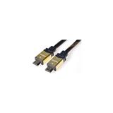 PREMIUMCORD Gold HDMI High Speed plus Ethernet kabel v1.4 , opletený, zlacené konektory, 10m kphdmet10