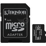 Pamäťová karta KINGSTON Micro SDHC Canvas Select Plus 100R 32 GB 100 MB/s UHS-I adaptér SDCS2/32 GB