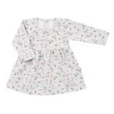 NEW BABY Dojčenské šatôčky s dlhým rukávom For Girls hviezdičky 80 9-12m Sivá