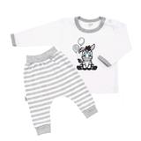 NEW BABY 2-dielna dojčenská súprava Zebra exclusive 74 6-9m Biela