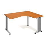 OFFICE PRO Stôl FLEX 160x75,5x120 80x60 ľavý čerešňa