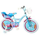 Bicykel VOLARE - Detský pre dievčatá FROZEN II modrý~ružový 16" zložený na 95
