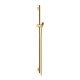 HANSGROHE Unica'S - Sprchová tyč 900 mm so sprchovou hadicou, leštený vzhľad zlata 28631990