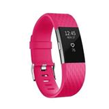 BSTRAP Fitbit Charge 2 Silicone Diamond Small remienok, Dark Pink