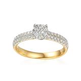IZLATO Zlatý zásnubný diamantový prsteň 0.470 ct Elizeth IZBR351