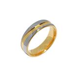 SILVEGO Snubný oceľový prsteň pre mužov a ženy Mariage RRC2050-M 72 mm