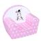 NEW BABY Detské kreslo Zebra ružové