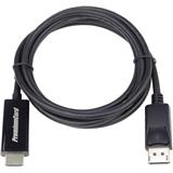 PREMIUMCORD Kabel DisplayPort 1.2 na HDMI 2.0, pro rozlišení 4Kx2K@60Hz, 3m, kportadk04-03