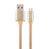 GEMBIRD Kabel CABLEXPERT USB na USB-C kabel AM/CM , 1,8m, opletený, zlatý, blister, EDS-CCB-mUSB2B-AMCM-6-G