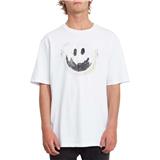 Pánske tričko VOLCOM tričko - Fake Smile Bxy Ss White WHT veľkosť: S