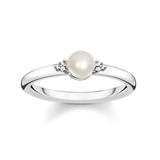 THOMAS SABO Prsteň "Perla" Thomas Sabo, D_TR0039-765-14-52, Sterling Silver, 925 freshwater pearl, white diamond