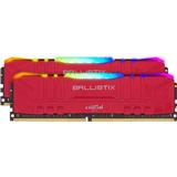 Pamäť CRUCIAL Ballistix RGB Red 2x8GB/DDR4/3200/CL16 BL2K8G32C16U4RL